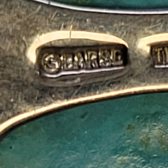 Large Turquoise Pendant Barse 925 Sterling Silver - Picture 12 of 15